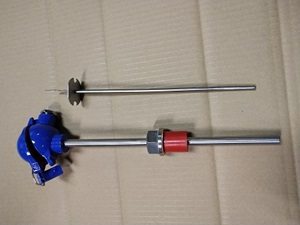 昆仑中大品牌螺纹固定2/3/4线PT100铂热电阻温度传感器